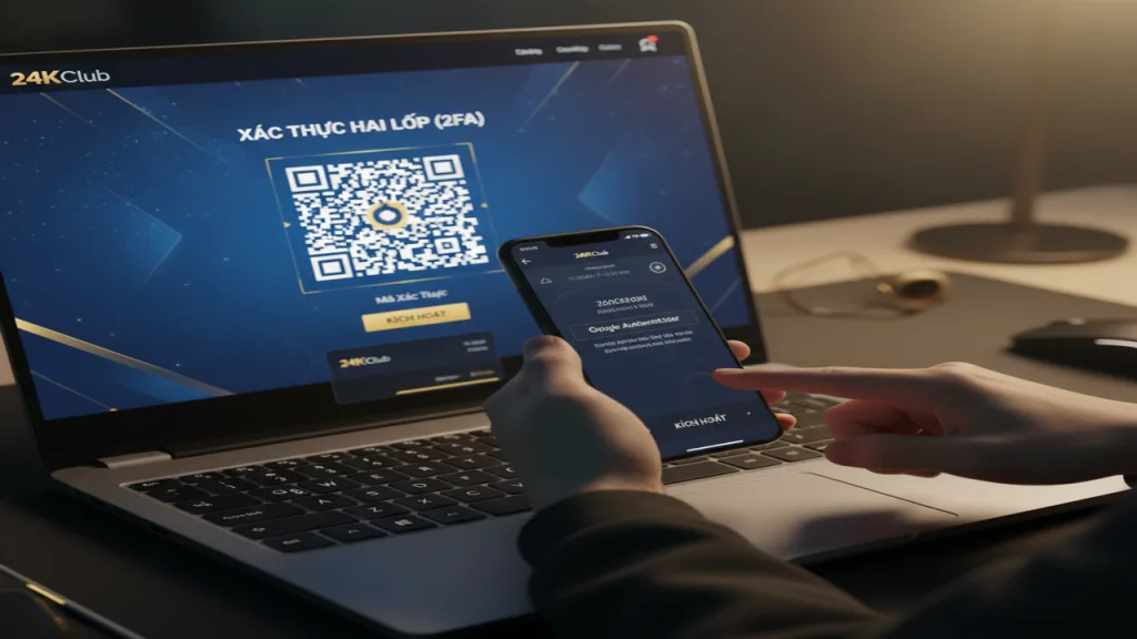 Hướng dẫn bảo mật tài khoản 2 lớp (2FA) 24KClub