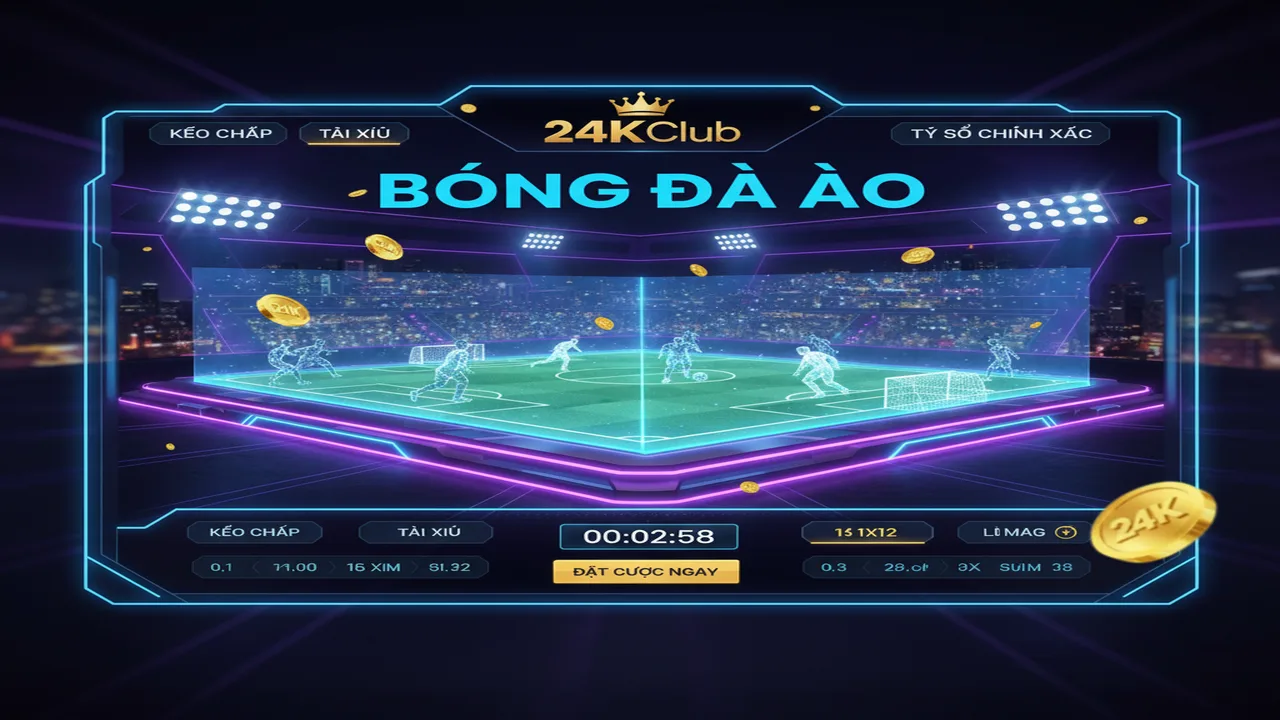 Hướng dẫn cá cược bóng đá ảo (Virtual Sports) 24KClub