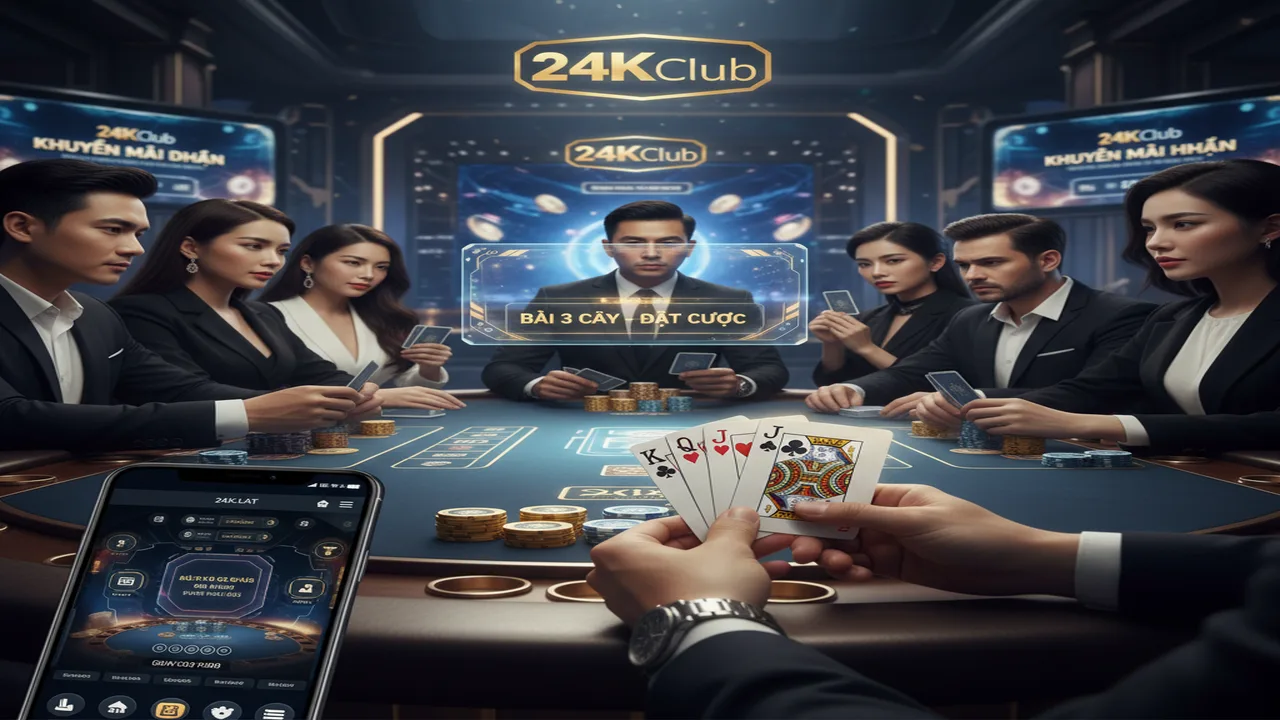 Cách chơi bài 3 cây (Bài cào) thắng nhanh 24KClub