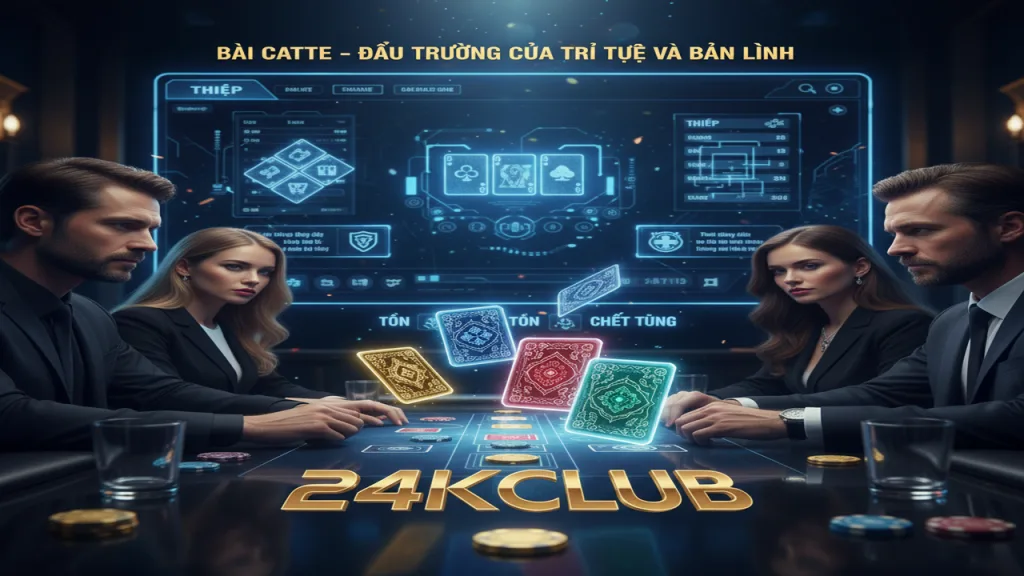 Cách chơi bài Catte (Cắt tê) luôn thắng 24KClub