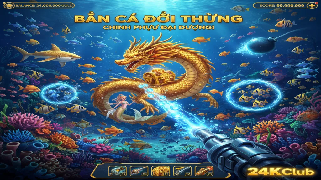 Hướng dẫn chơi Bắn cá đổi thưởng 24KClub