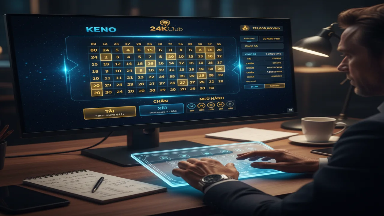 Cách chơi Keno trực tuyến: Bí quyết chọn số 24KClub
