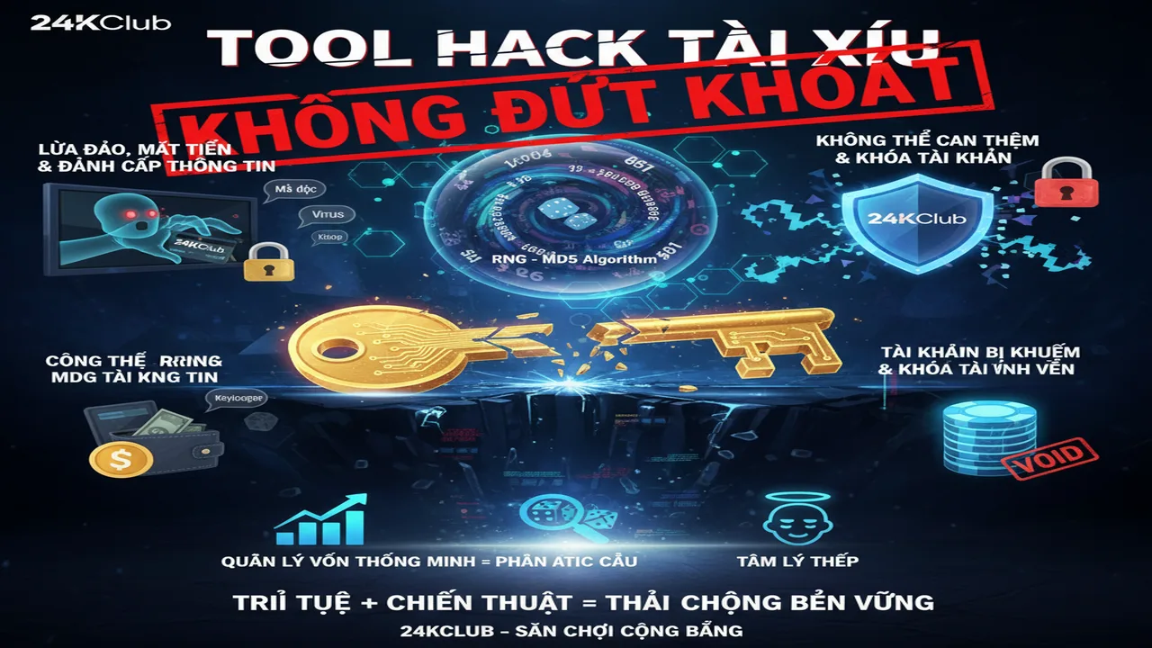 Có nên sử dụng phần mềm Tool hack Tài Xỉu? 24KClub