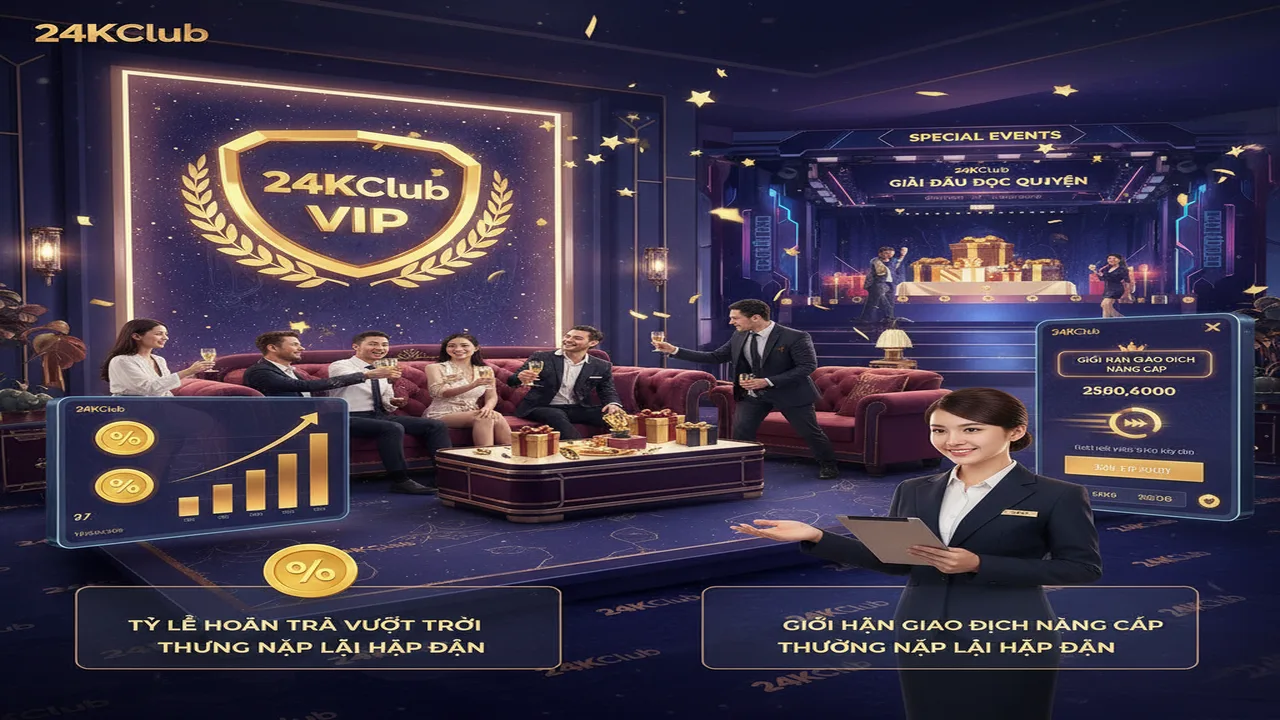 Đặc quyền của thành viên VIP 24KClub