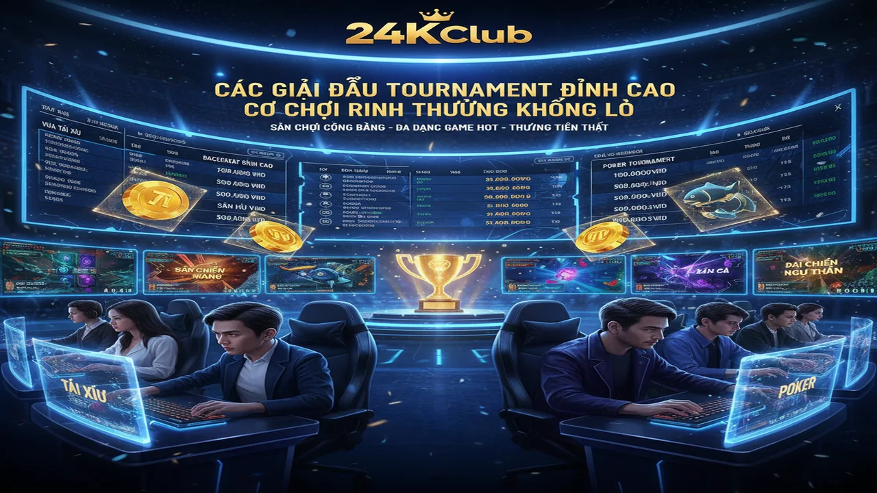 Cách tham gia giải đấu (Tournament) nhận tiền thật 24KClub