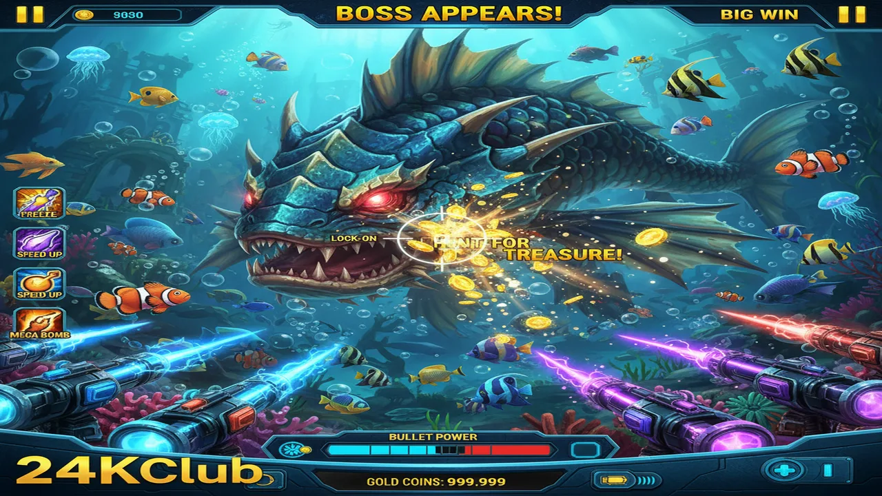 Mẹo săn Boss trong Bắn cá: Diệt cá lớn nhanh nhất 24KClub