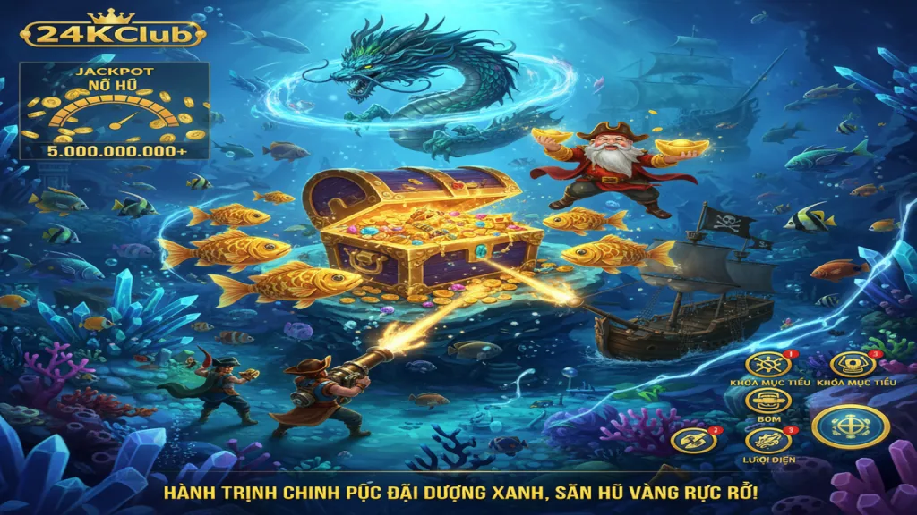 Top 5 trò chơi Bắn cá đồ họa đẹp, dễ nổ hũ nhất 24KClub