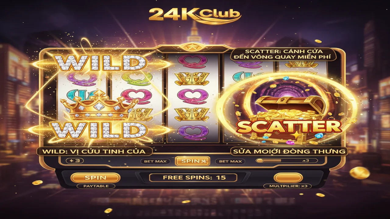 Ý nghĩa của biểu tượng Wild và Scatter trong Nổ hũ 24KClub
